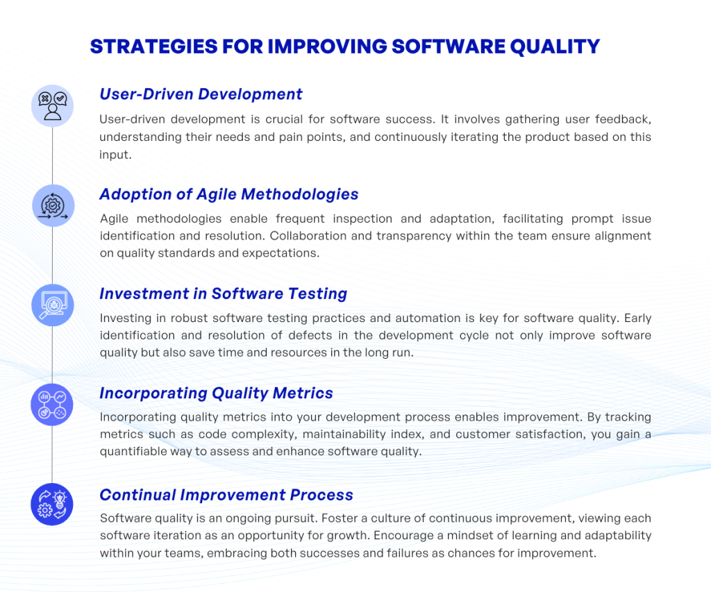 Strategies for Improving Software Quality