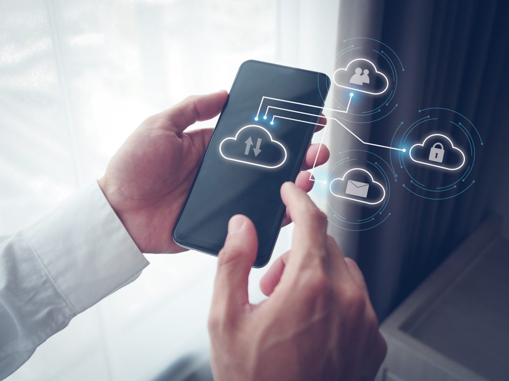 Cloud technology network on mobile phone