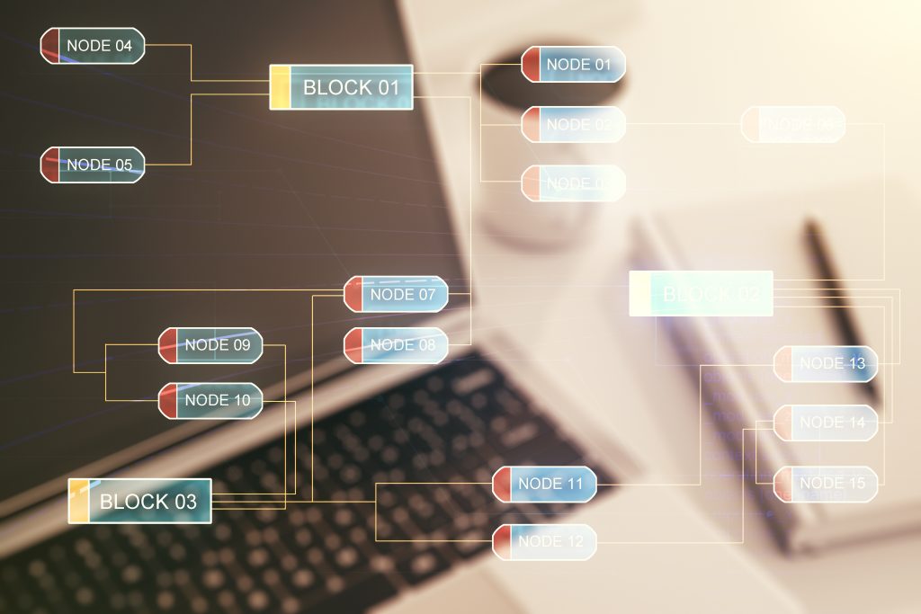 Multi exposure of abstract programming language hologram on computer background, artificial intelligence and machine learning concept