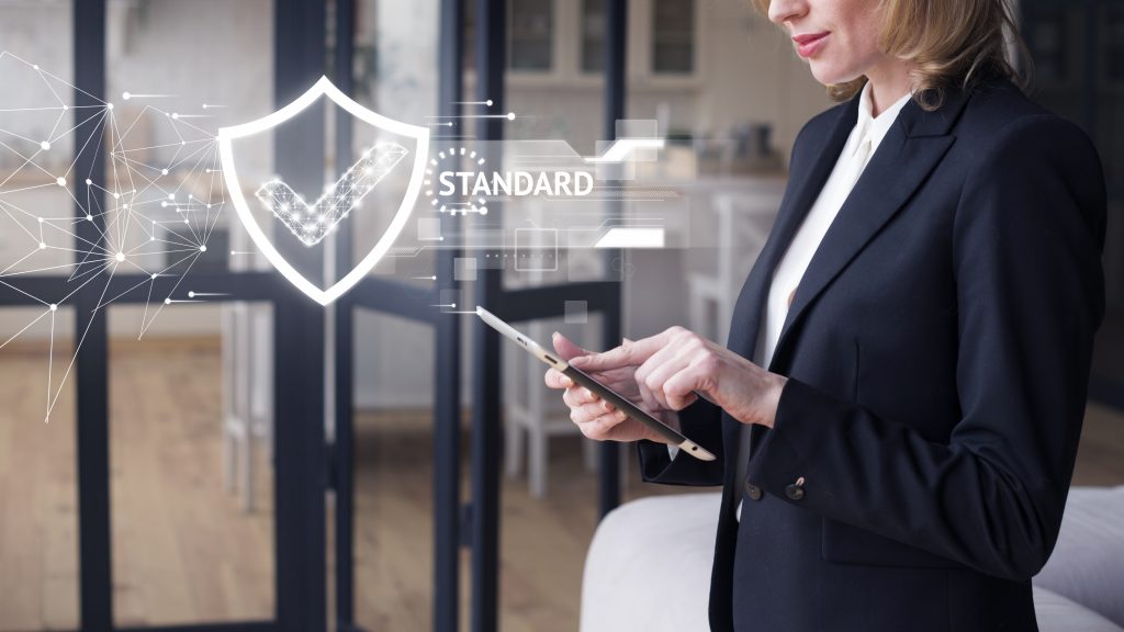 standard quality control collage concept