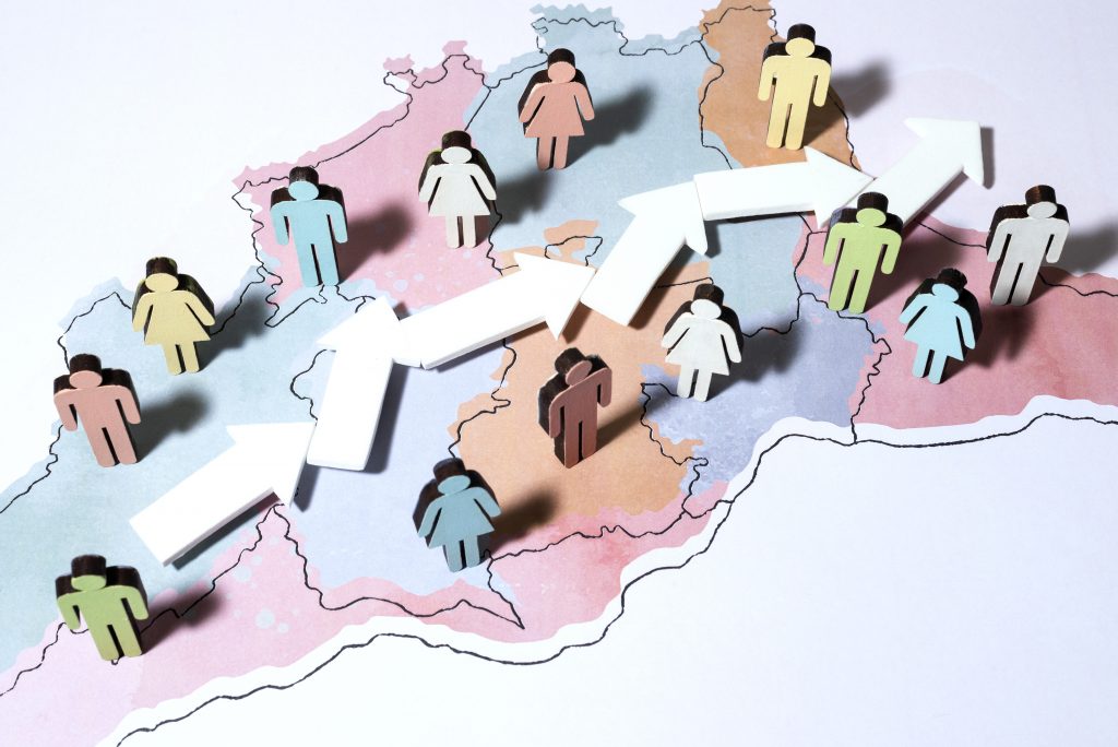 top view paper style community map