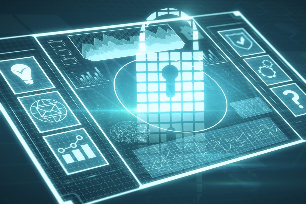 Web safety and data concept