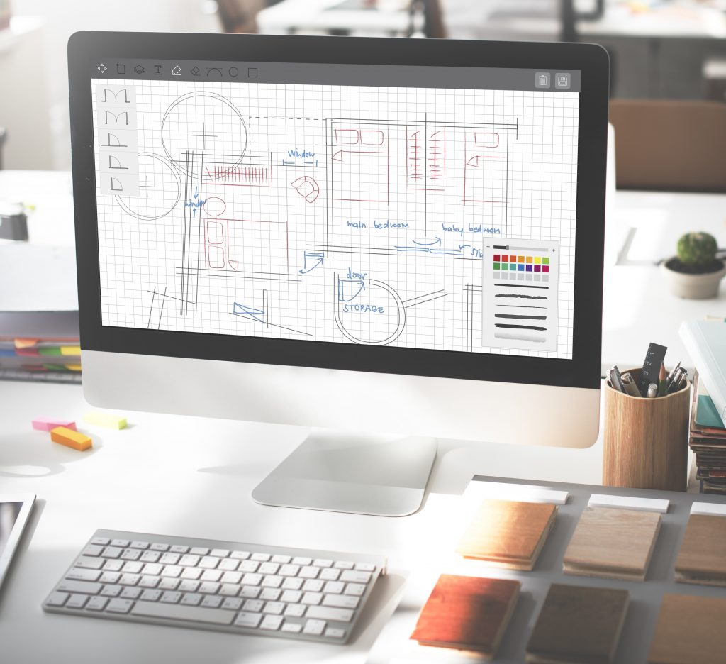 Architecture Plan Blueprint Layout Work Concept