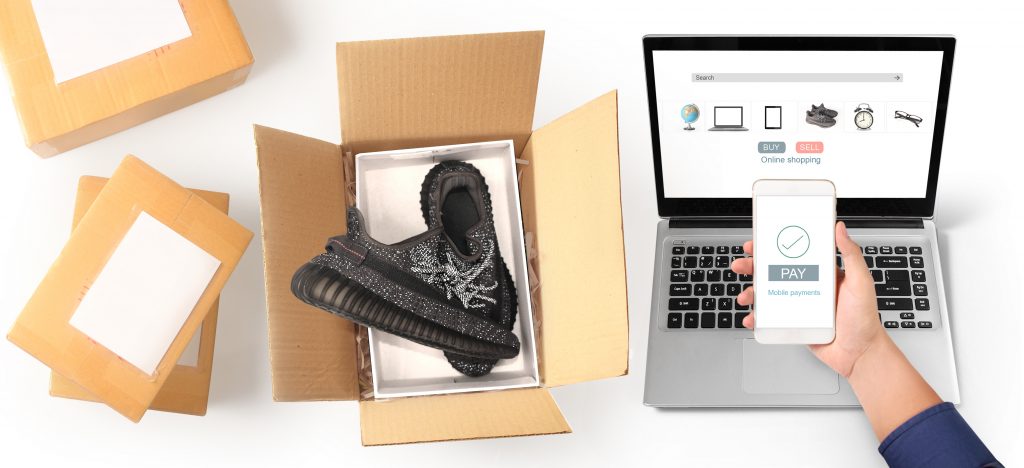 Business owner working. Online shopping SME entrepreneur