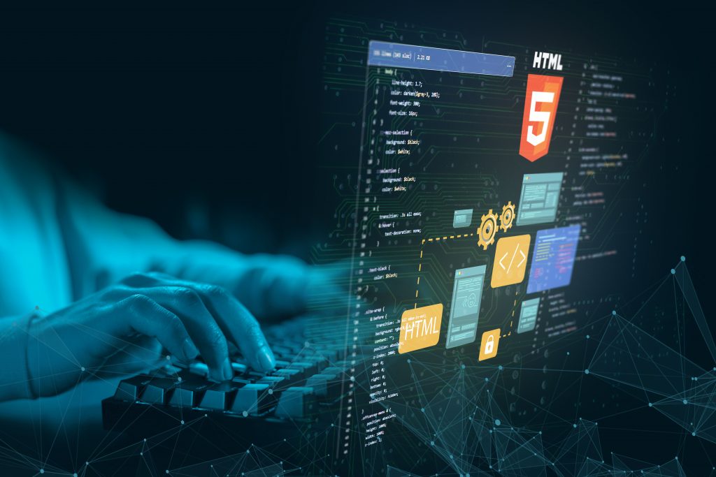 html system websites concept
