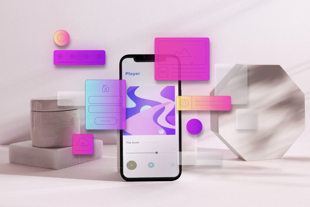 ui ux representations with smartphone